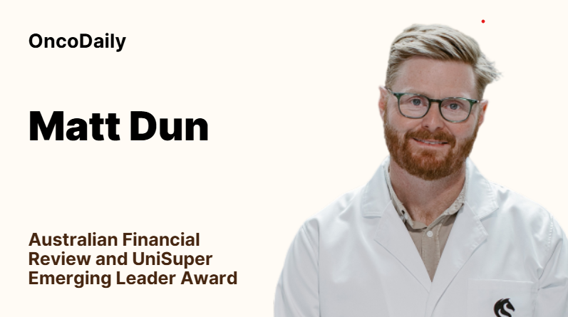 Matt Dun: Honoured with the Australian Financial Review and UniSuper Emerging Leader Award