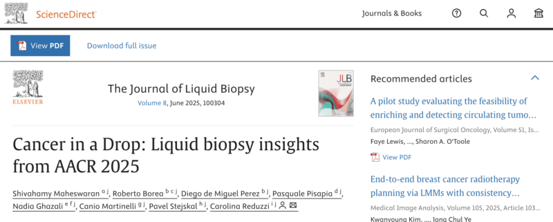 ASCO25 Liquid Biopsy Highlights - International Society of Liquid Biopsy