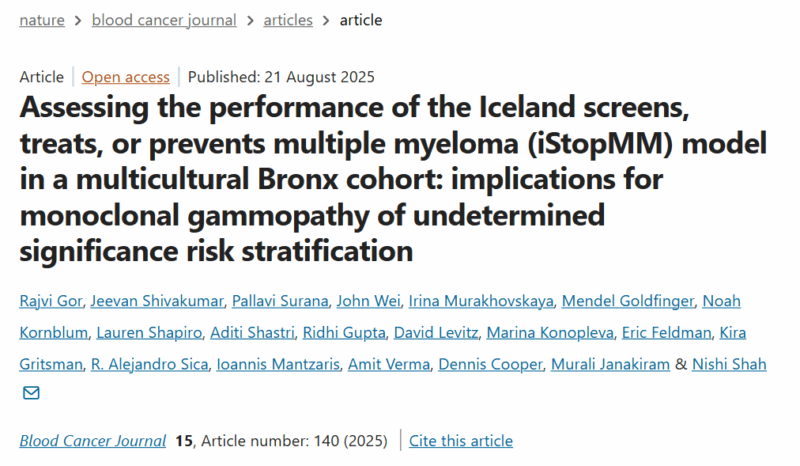 Myeloma Paper of the Day, August 22nd, Suggested by Robert Orlowski