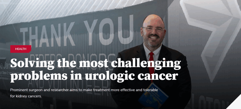 How Eric A. Singer and the Ohio State Kidney Cancer Team Advance Treatments and Quality of Life