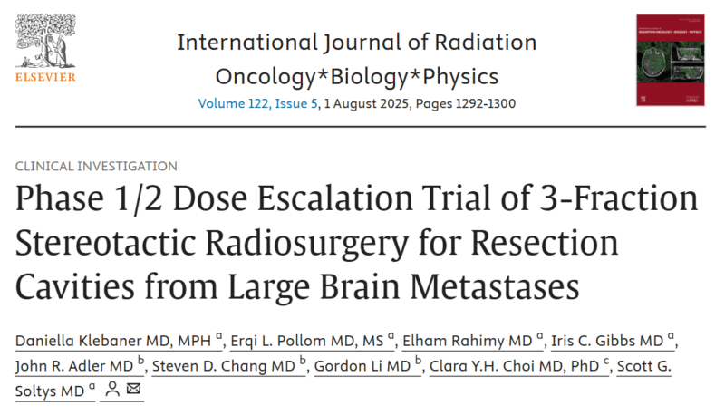 Paul D. Brown Highlights 3-Fraction SRS Trial in Brain Metastases