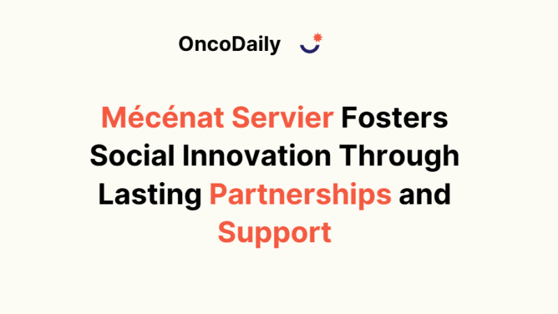 Mécénat Servier Fosters Social Innovation Through Lasting Partnerships and Support