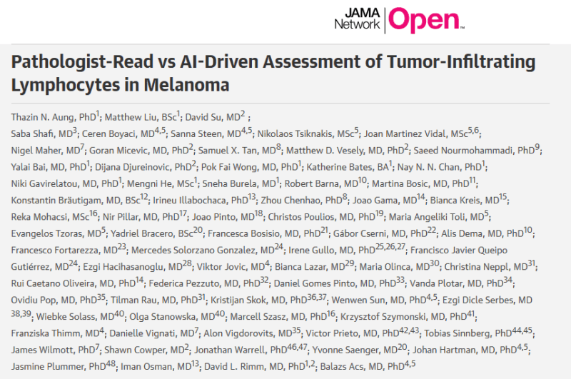 Chris Poulios: Pathologist-Read vs AI-Driven Assessment of Tumor-Infiltrating Lymphocytes in Melanoma