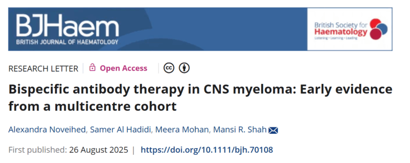 Al-Ola Abdallah: New Data on Bispecific Antibodies in CNS Multiple Myeloma