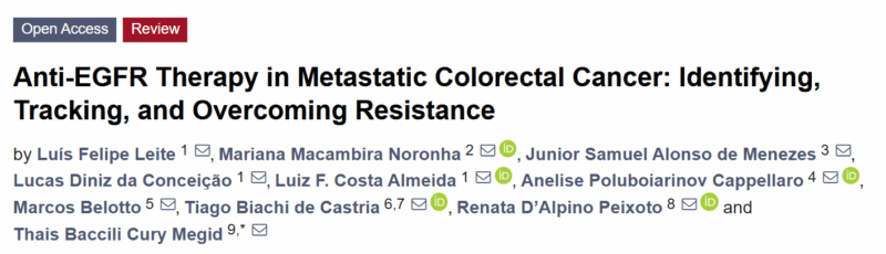 Luis Felipe Leite da Silva: Anti-EGFR Therapy in Metastatic Colorectal Cancer