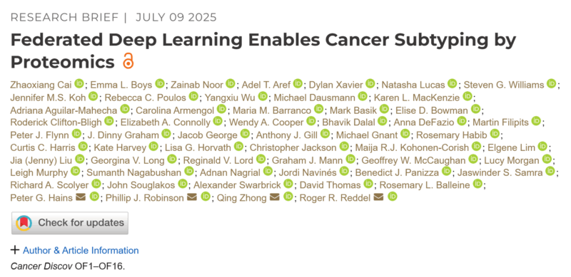 Vivek Subbiah: Federated Deep Learning Advances Cancer Subtyping