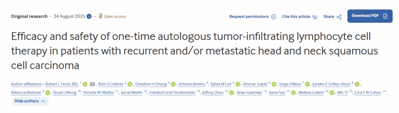 Autologous TIL Therapy