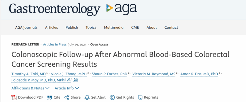 Potential for Colorectal Cancer Detection with Blood Tests
