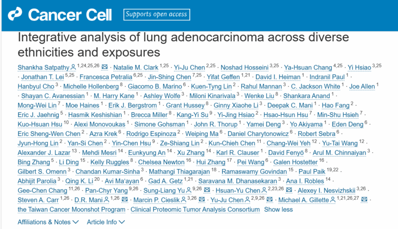 George Kumar: Integrative Analysis of Lung Adenocarcinoma Across Diverse Ethnicities and Exposures
