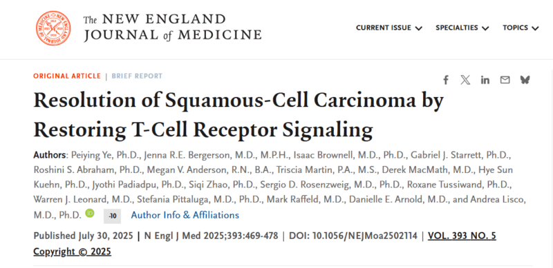 Vivek Subbiah: Resolution of Squamous-Cell Carcinoma by Restoring T-Cell Receptor Signaling