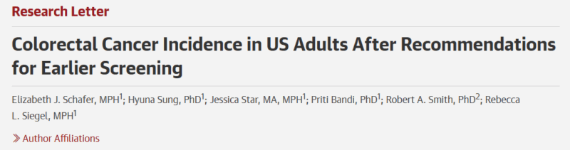 Anirban Maitra: Colorectal Cancer Incidence in US Adults After Recommendations for Earlier Screening