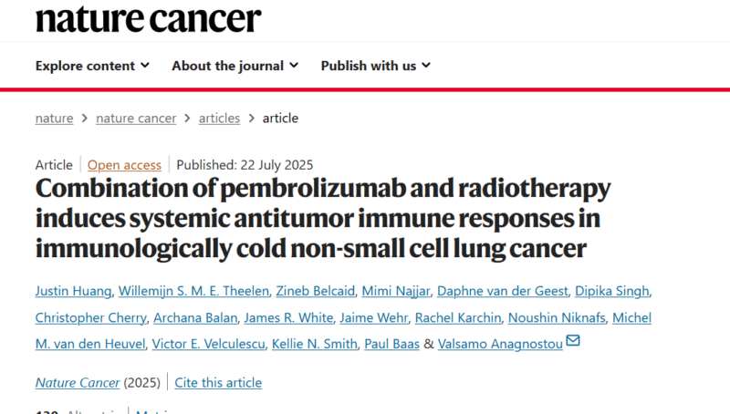 Fabio Ynoe de Moraes: Radiotherapy Can "Heat Up" Cold Lung Tumors and Boost Immunotherapy Responses