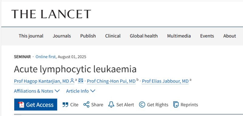 Hagop Kantarjian: Discussing the Biology of Acute Lymphocytic Leukaemia