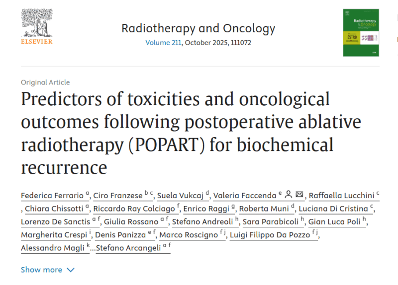 Federica Ferrario: What is Increasingly Becoming the 5-Fraction Revolution in the Postoperative Setting