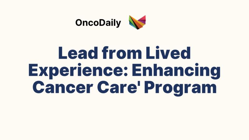 Pauline Ryan: Empowering Cancer Leaders Through Lived Experience Program