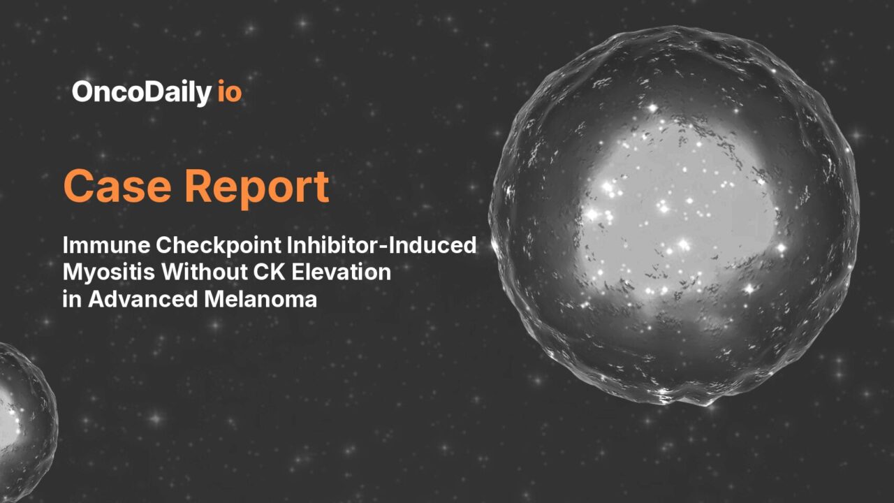 Case Report: Immune Checkpoint Inhibitor-Induced Myositis Without CK Elevation in Advanced Melanoma