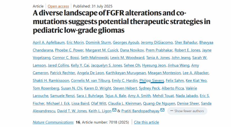 Pratiti Bandopadhayay: The Clinical Significance of FGFR-Alterations Across Pediatric Gliomas