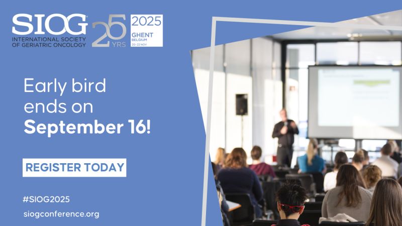 The Early Bird Deadline for SIOG2025 is Coming to an End