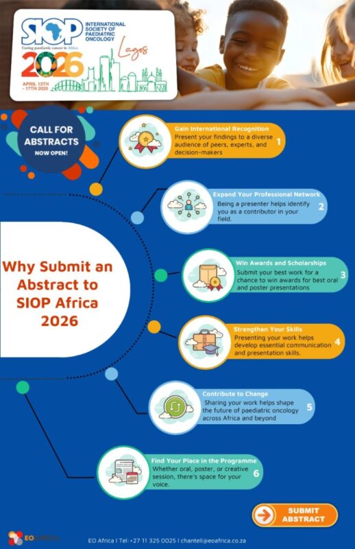 Share Your Research with the Paediatric Oncology Community at SIOP Africa 2026!