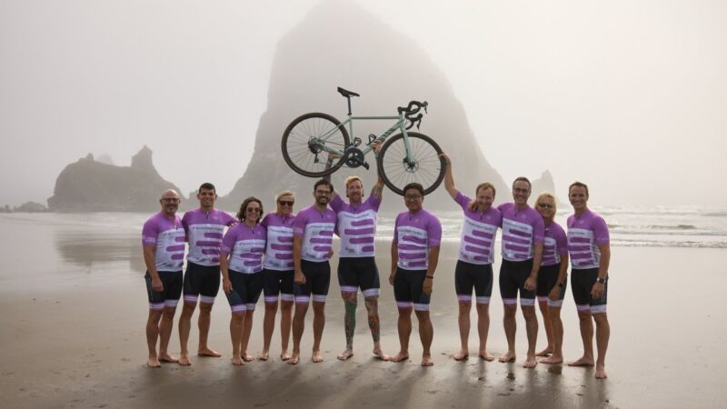Cheering on Riders at the Bristol Myers Squibb Coast 2 Coast 4 Cancer Ride – The V Foundation