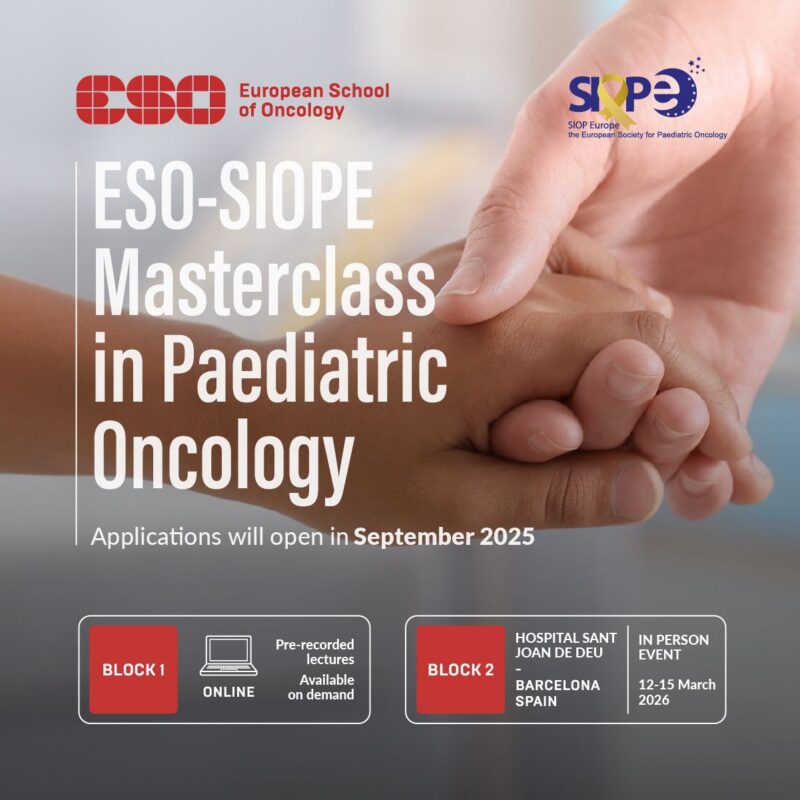 ESO-SIOPE Masterclass in Paediatric Oncology