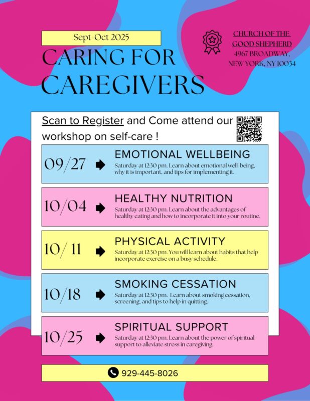 Jeannys Flamine: 5-session Workshop Promoting Self-care in Family Caregivers