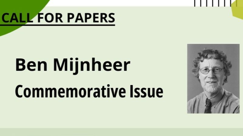 Radiotherapy and Oncology and PhiRO Launch Joint Commemorative Issue with Ben Mijnheer – ESTRO