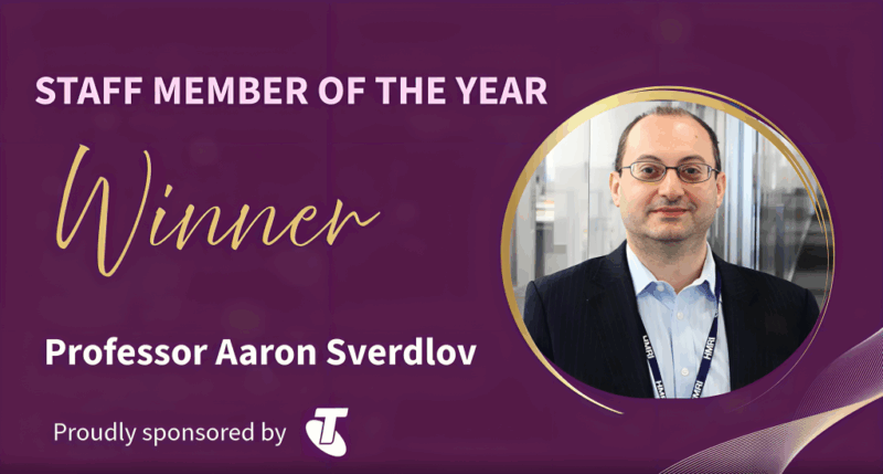 Aaron Sverdlov Has Been Named the Hunter New England Local Health District Staff Member of the Year