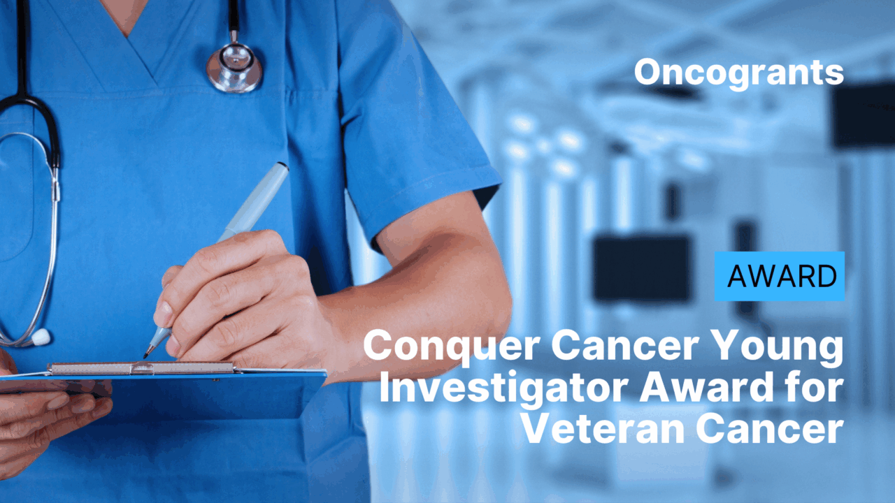 Conquer Cancer Young Investigator Award for Veteran Cancer