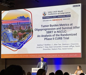 C. Jillian Tsai: Congratulates Matthew McMillan on CURB Trial Analysis Presentation at WCLC25