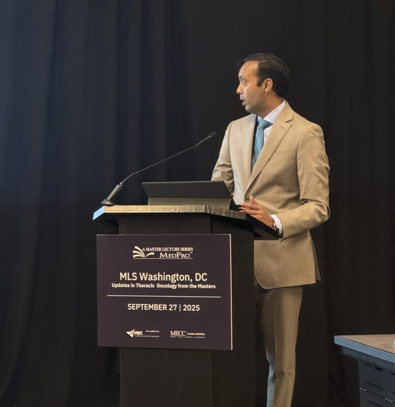 Estela Rodriguez: Janakiraman Subramanian on MRD Monitoring in Lung Cancer at MLS-DC25