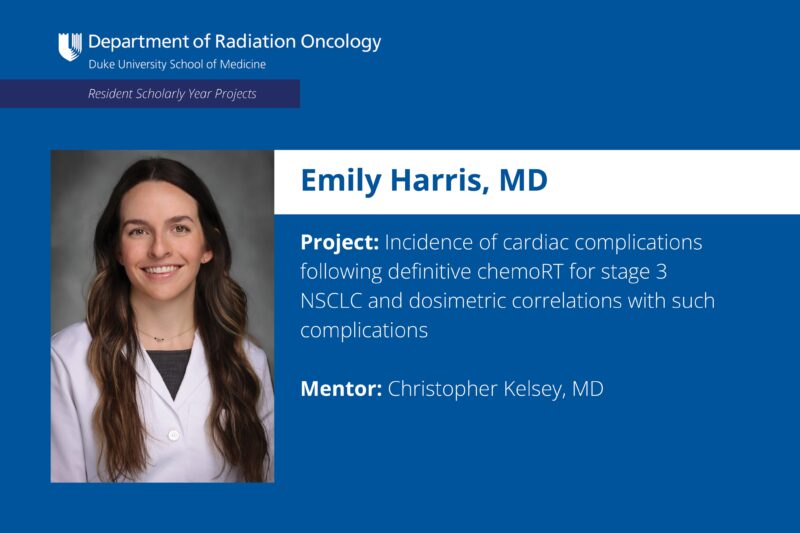 What Research are Radiation Oncology Residents Doing - Duke Radiation Oncology