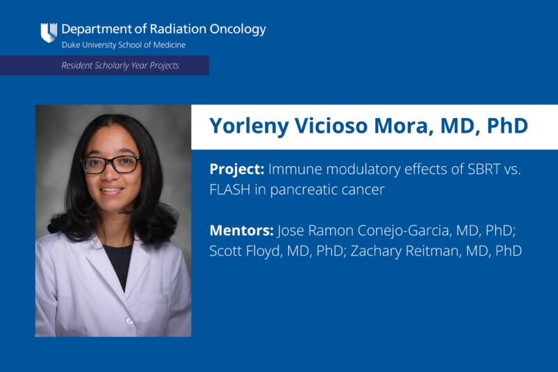 What Research are Radiation Oncology Residents Doing - Duke Radiation Oncology