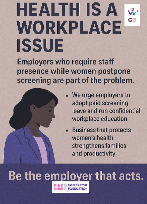 Health is a Workplace Issue - Pink Hearts Cancer Support Foundation