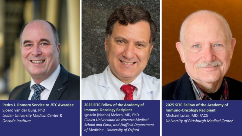SITC 2025 to Honor JITC Editors with Prestigious Awards and Fellowships