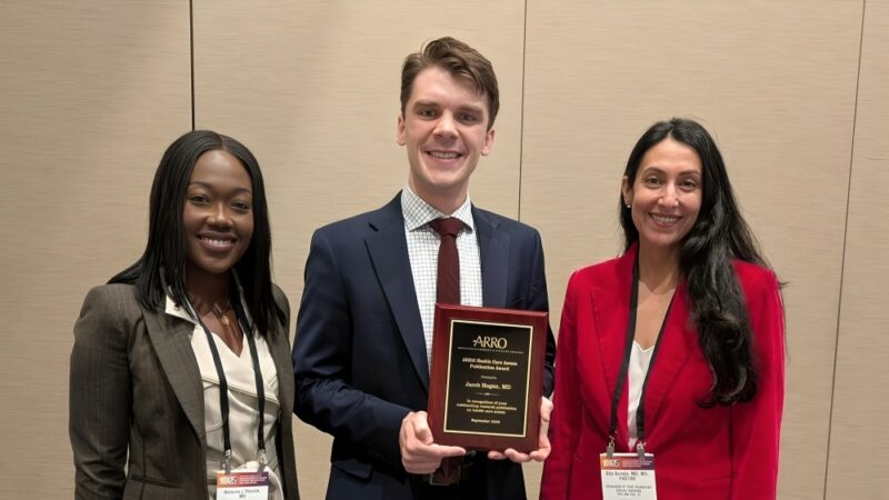 Jake Hogan Received 2025 ARRO Health Care Access Publication Award at ASTRO25