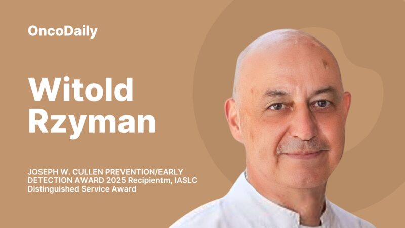Joseph W. Cullen Prevention/Early Detection Award 2025 Recognizes Prof. Witold Rzyman’s Impact on Lung Cancer Screening