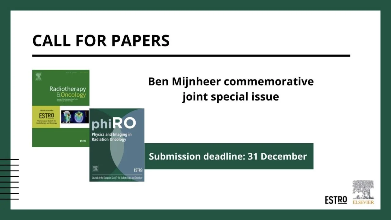 Radiotherapy and Oncology and PhiRO Invite Submissions for a Joint Virtual Special Issue – ESTRO
