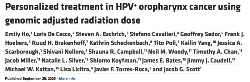 Jacob Scott, Oropharynx Cancer