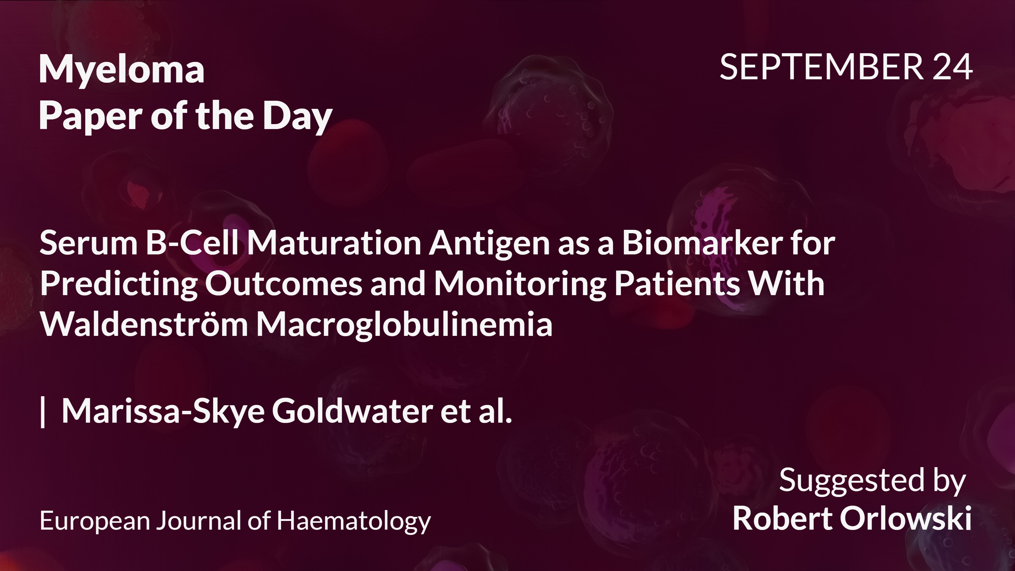 Myeloma Paper of the Day