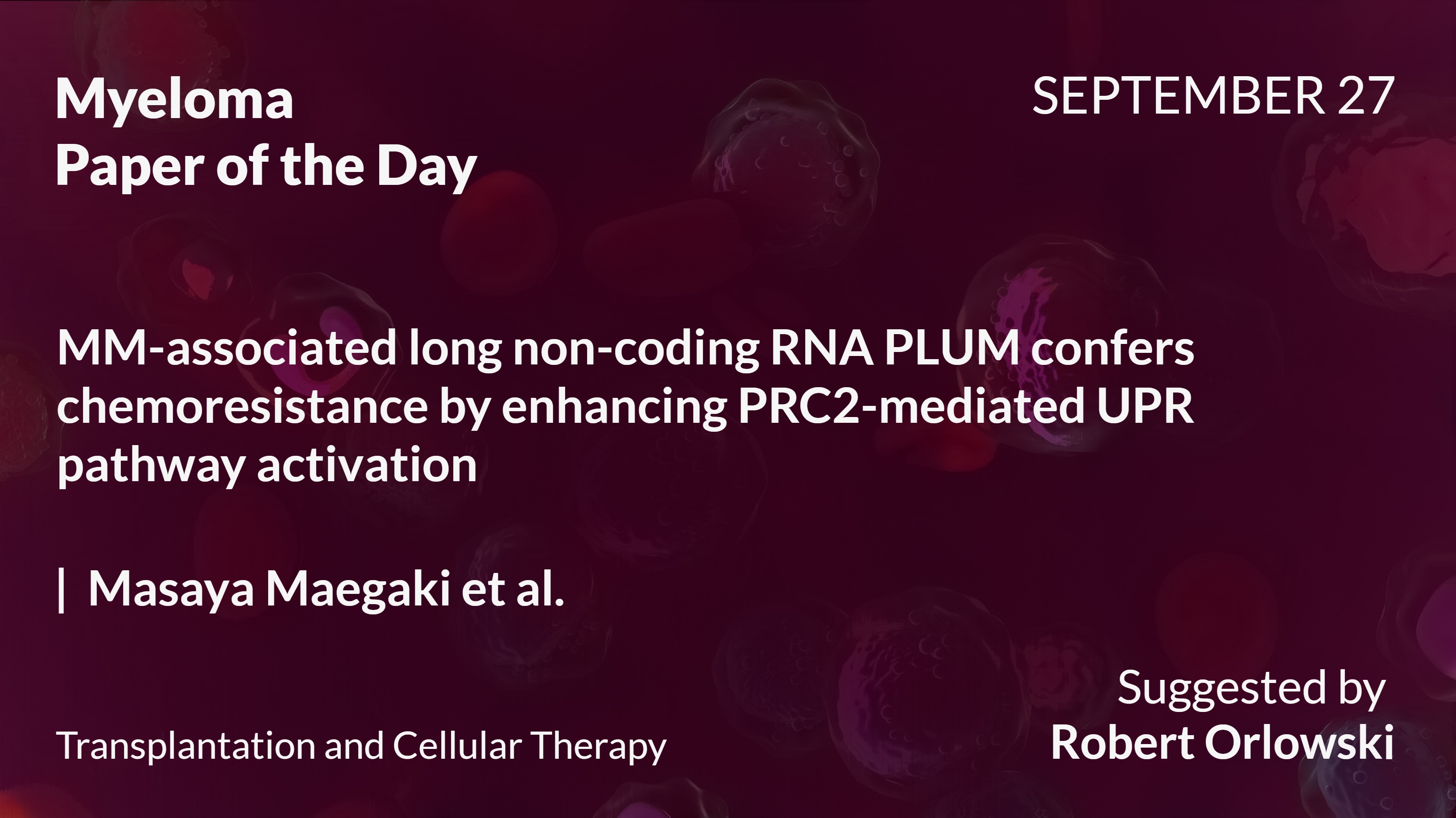 Myeloma Paper of the Day