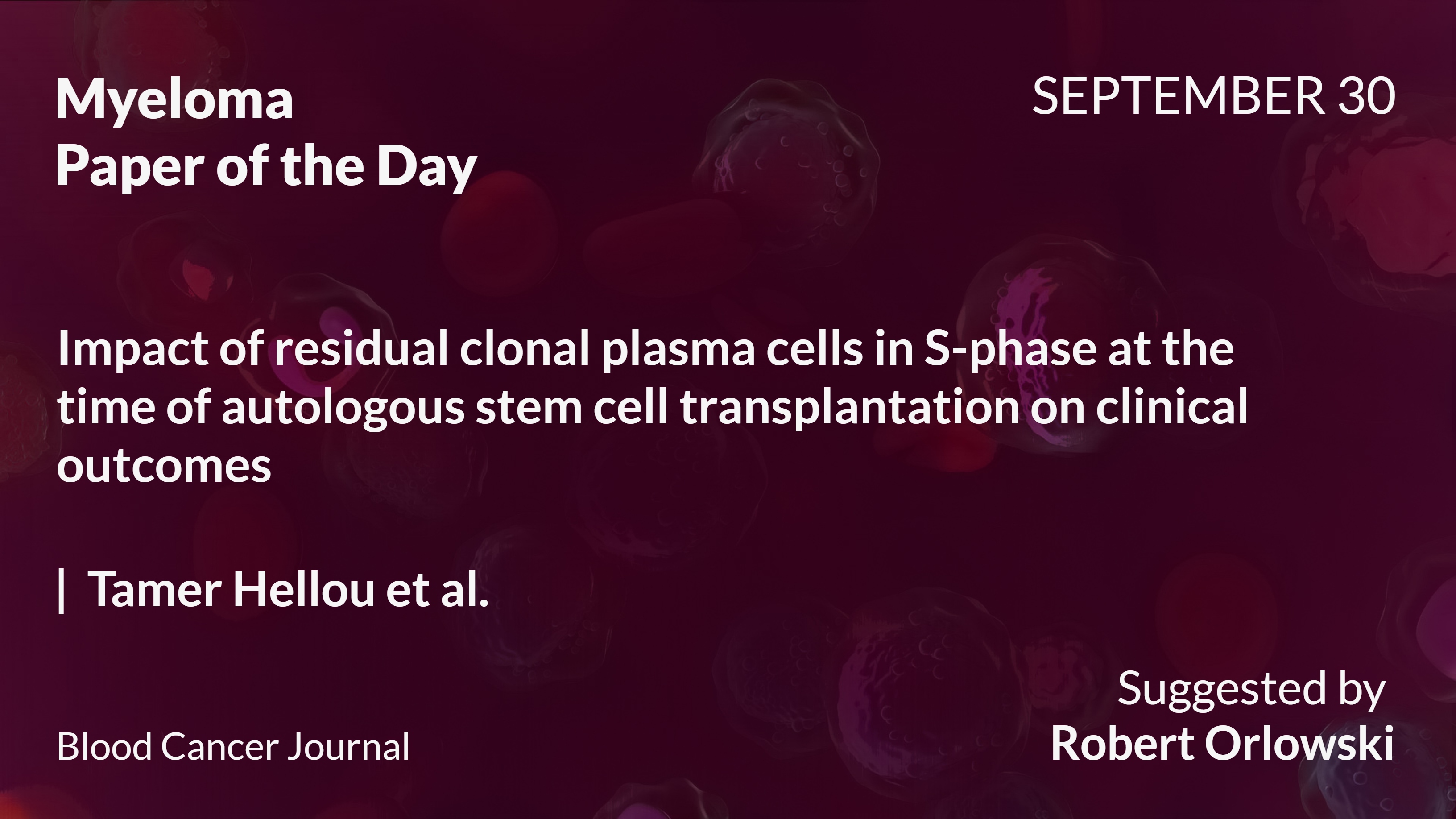 Myeloma Paper of the Day