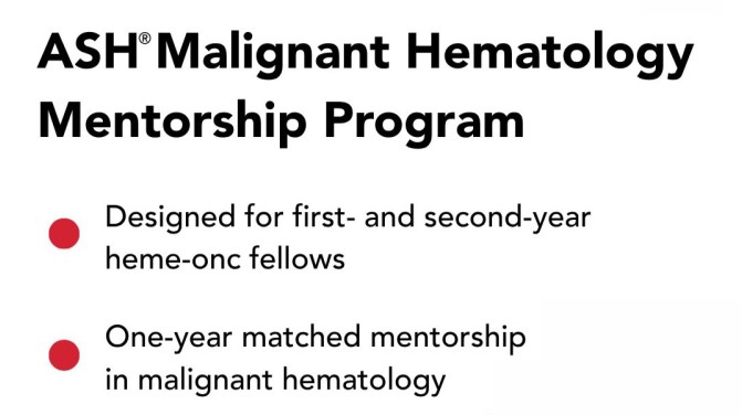 Malignant Hematology Mentorship Program is now open for applications – The American Society of Hematology
