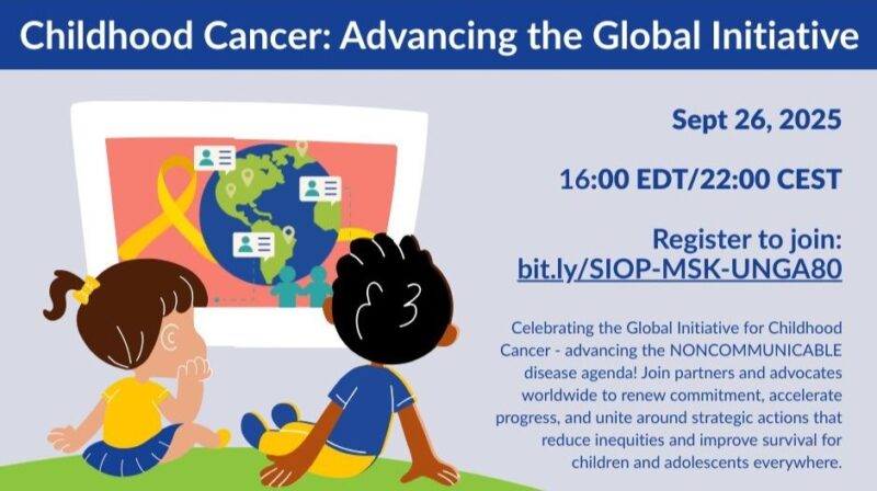 Join the UNGA80 Side Event on Childhood Cancer – SIOP
