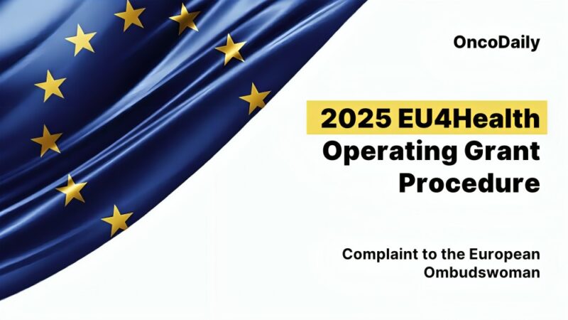Formal Complaint about the 2025 EU4Health Operating Grant Procedure to the European Ombudswoman – AECL