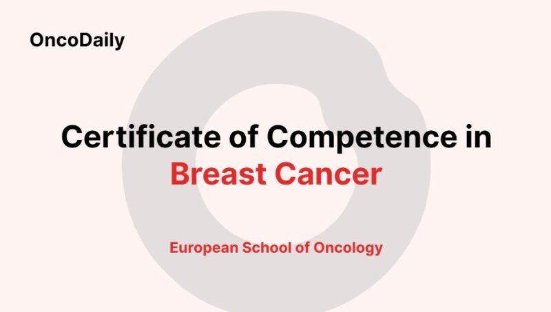 Certificate of Competence in Breast Cancer – ESO