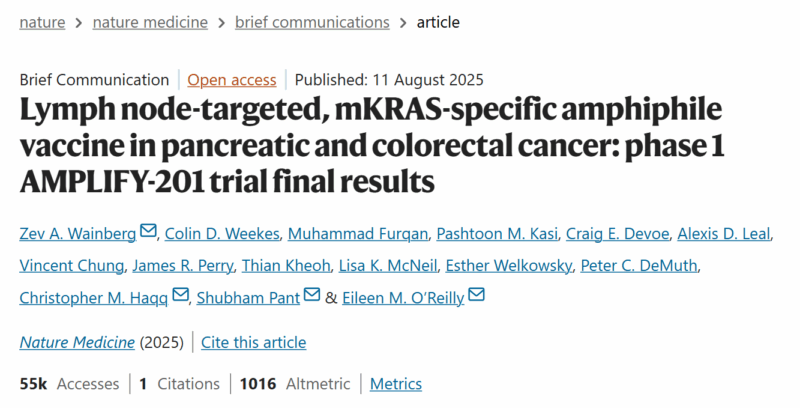 Andrea Boutros: AMPLIFY-201 Vaccine Boosts T-Cell Responses in KRAS+ PDAC/CRC