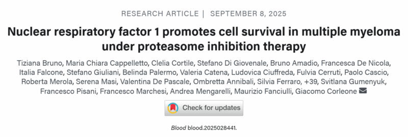 Myeloma Paper of the Day, September 9th, Suggested by Robert Orlowski