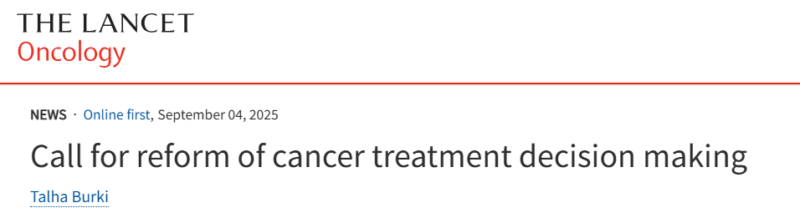 Miguel Bronchud: Lancet Oncology Abstract on Calls to Reform Cancer MDTs in the English NHS