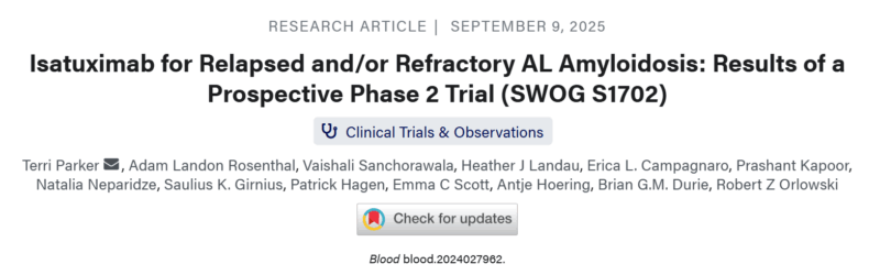 Myeloma Paper of the Day, September 12th, Suggested by Robert Orlowski